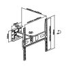 Support mural TV orientable et inclinable 32-55" - Ikaza IK3255-2A
