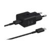 Chargeur secteur USB-C 25 W Super Fast Charging avec câble USB-C 1 m – Samsung EP-T2510 – noir