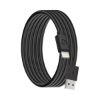 Câble USB-A vers Lightning MFi 1,2 m Big Ben, recyclé, noir