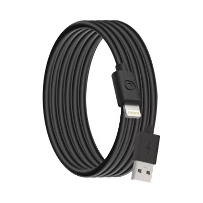 Câble USB-A vers Lightning MFi 1,2 m Big Ben, recyclé, noir