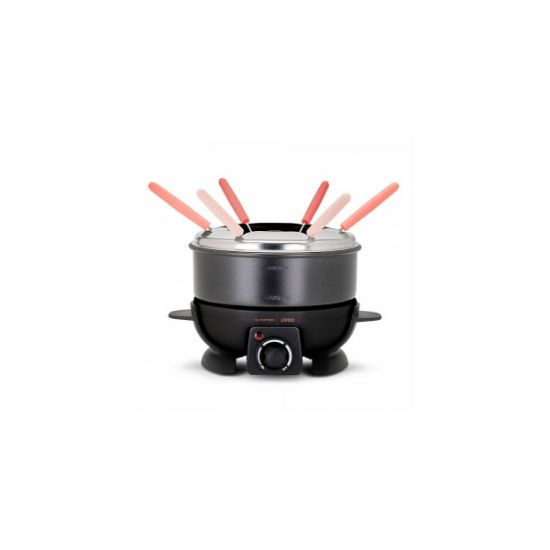 Appareil à fondue électrique 6 personnes 1,6 L 650 W – Livoo x Marmiton DOC308 – noir