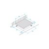 Plaque vitrocéramique 3 foyers 60 cm commandes tactiles - Beko HIC63402T