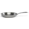 Poêle inox triply 28 cm sans revêtement induction et four – Livoo Brigade MEP159 – inox