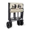 Chariot de transport pliable 89 L charge 120 kg – Livoo SEP137C – crème