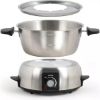 Appareil à fondue électrique 8 personnes 1000 W thermostat réglable – Livoo DOC263 – inox