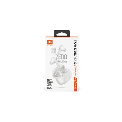 Écouteurs sans fil JBL Tune Beam 2 à réduction de bruit, blancs