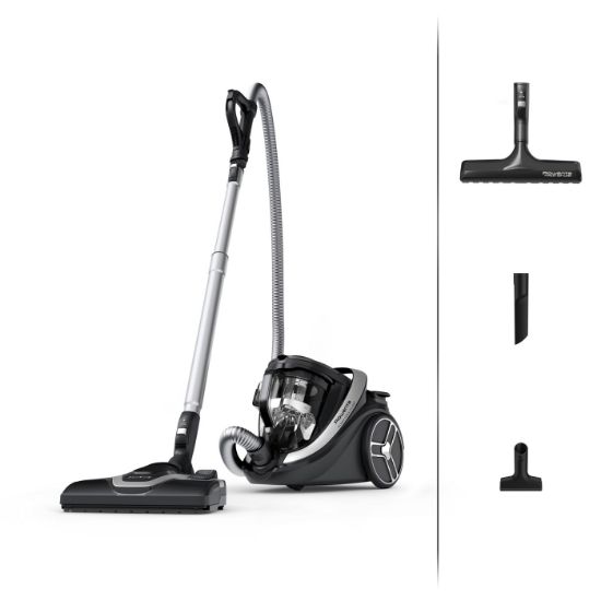 Aspirateur sans sac Rowenta Silence Force Cyclonic Effitech RO7936 – 59 dB(A), 2,5 L, Parquet