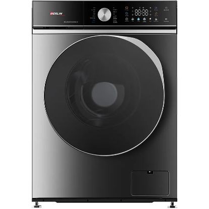 Lave-linge hublot 9 kg 1 400 tr/min Vapeur Silver - Merlin MS-WM091400TAC-S