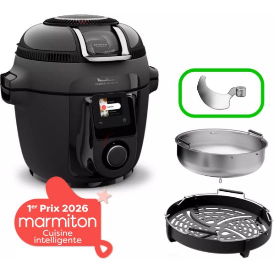 Multicuiseur Moulinex Cookeo Infinity CE9828 – air fryer, pale de mélange, 20 modes, 6,5 L