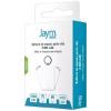 Batterie externe porte-clés Jaym 4 000 mAh blanche, câbles intégrés