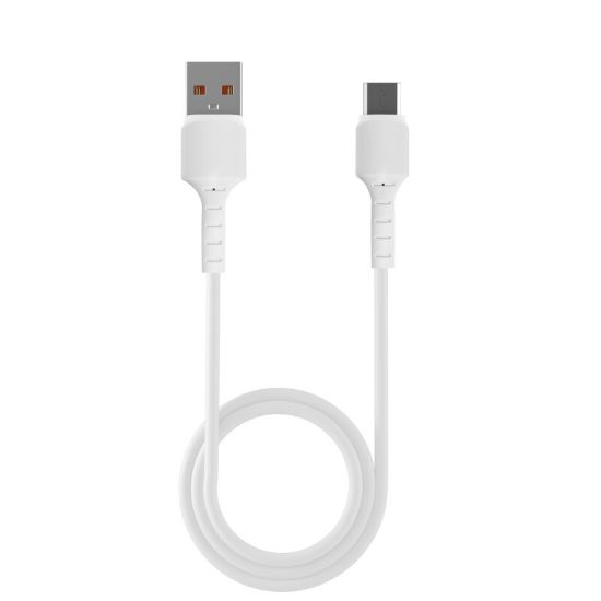 Câble USB-A vers micro-USB 2 mètres charge et données – Vortex Electronics – blanc