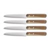 Set de 4 couteaux à steak lame inox 12,7 cm manche acacia FSC – Livoo MEC140 – bois