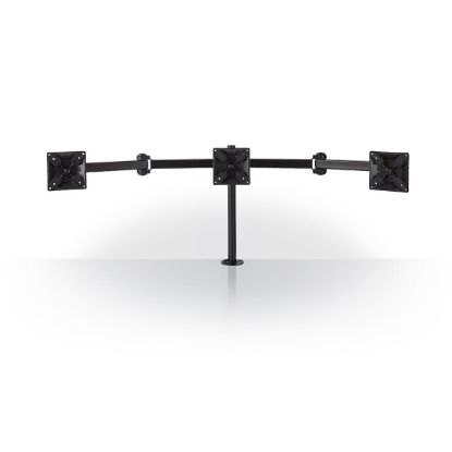 Support de bureau 3 écrans 14-24" à pince - Nedis ERGOTMM100BK