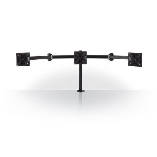 Support de bureau 3 écrans 14-24" à pince - Nedis ERGOTMM100BK