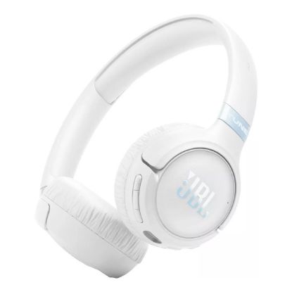 Casque supra-auriculaire sans fil à réduction de bruit 76 h – JBL Tune 680NC – blanc