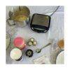 Gaufrier électrique 750 W plaques sans PFAS 21,5 × 12,5 cm – Little Balance Happy Gaufres 2 – noir et inox