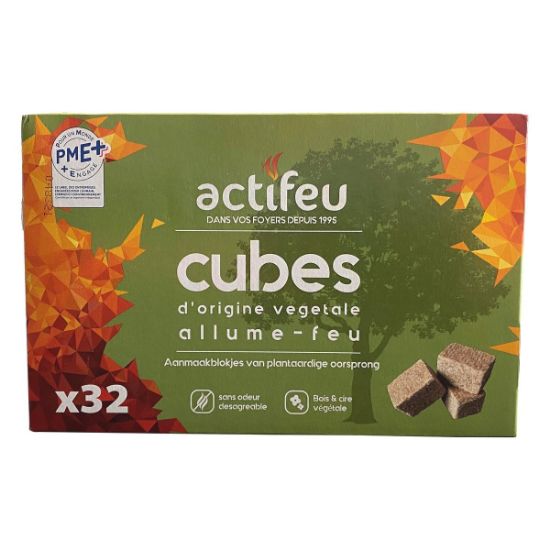 Actifeu allume feu bois 100% naturel 32 cubes