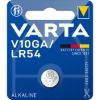 Pile bouton alcaline V10GA LR54 1,5 V x1 - Varta 4274
