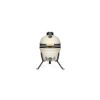 Barbecue kamado fumoir à charbon en céramique grille Ø 27 cm – Livoo DOC330 – beige et noir