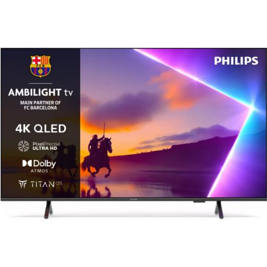 Téléviseur QLED 55" (139 cm) 4K Ambilight 3 côtés Dolby Atmos - Philips 55PUS8550