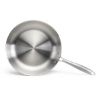 Poêle inox triply 28 cm sans revêtement induction et four – Livoo Brigade MEP159 – inox