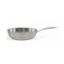 Wok inox triply 28 cm sans revêtement induction et four – Livoo Brigade MEP162 – inox