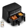 Friteuse sans huile Moulinex Easy Fry Dual EZ901N – 8,3 L, deux tiroirs, 2700 W, noire