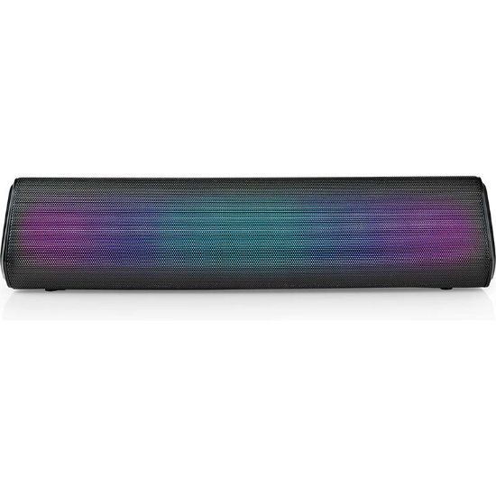 Enceinte Bluetooth portable 6 h LED noire - Nedis SPBT2006BK