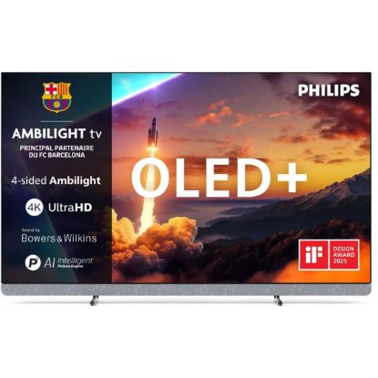 Téléviseur OLED+ 65" (164 cm) 4K Ambilight 4 côtés Bowers & Wilkins - Philips 65OLED910/12