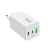 Chargeur secteur GaN Jaym 100 W : 2 USB-C + 1 USB-A, blanc
