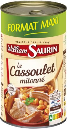 Cassoulet Mitonné William Saurin – boîte de 1,26 kg