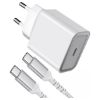Pack Force Power Lite : chargeur USB-C 25 W + câble USB-C 1,2 m