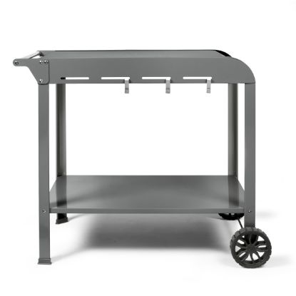 Desserte pour plancha 2 ou 3 brûleurs plateau 70 × 50 cm – Livoo GS168G – gris