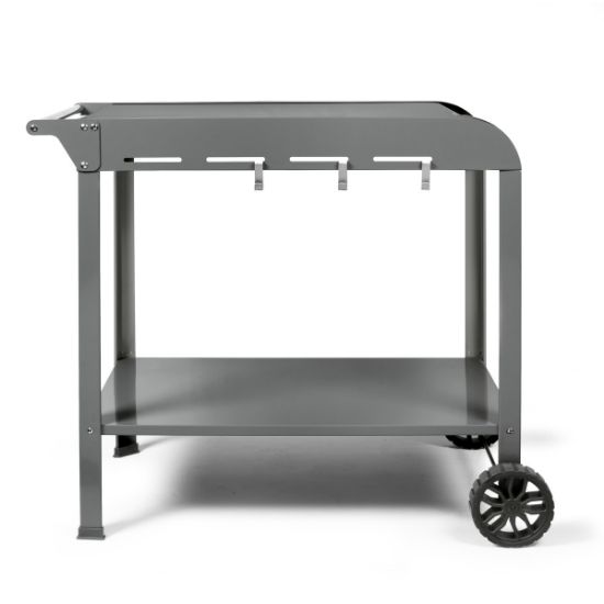 Desserte pour plancha 2 ou 3 brûleurs plateau 70 × 50 cm – Livoo GS168G – gris