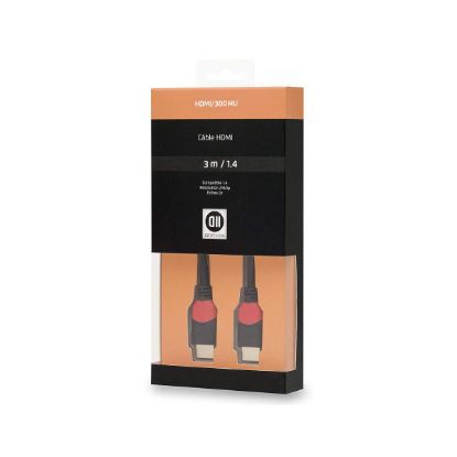 Câble HDMI 1.4 High Speed mâle/mâle 3 m D2 Diffusion