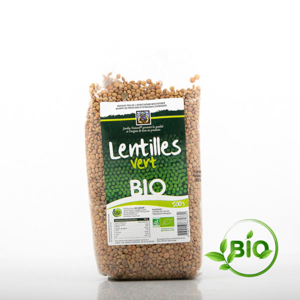 Lentilles vertes - Notre Jardin - 500 g