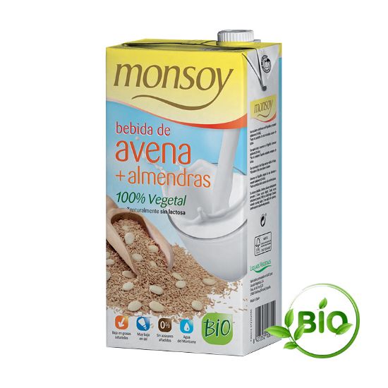 Image de Boisson d'amande et avoine Bio Monsoy 1L