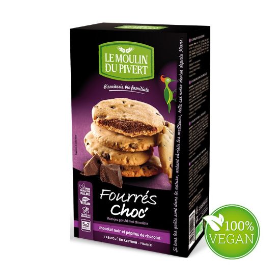 Image de Biscuit Bio Fourrés Chocolat 175g 