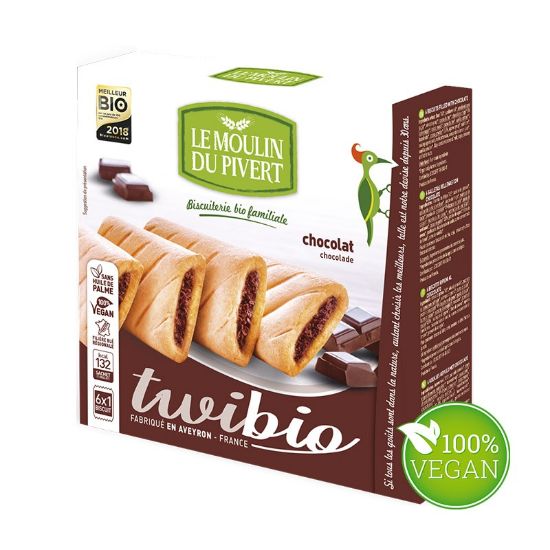 Image de Biscuit Bio Twibio Fourré Chocolat 150g - 100% Vegan