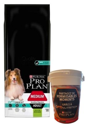 Image de Purina Pro Plan Dog (Medium Adult) 14kg + 1 fût offert