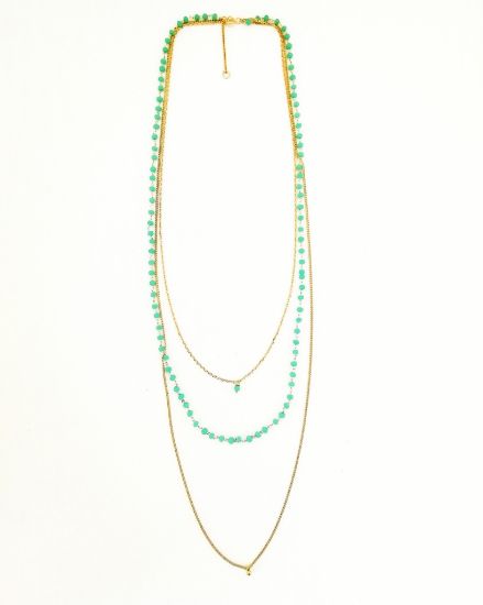 Picture of Collier triple turquoise 