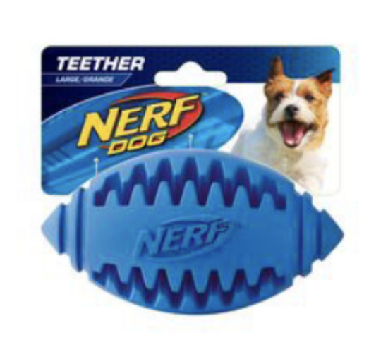 Image de NERF DOG Ballon Oval 4 Medium Teether Football