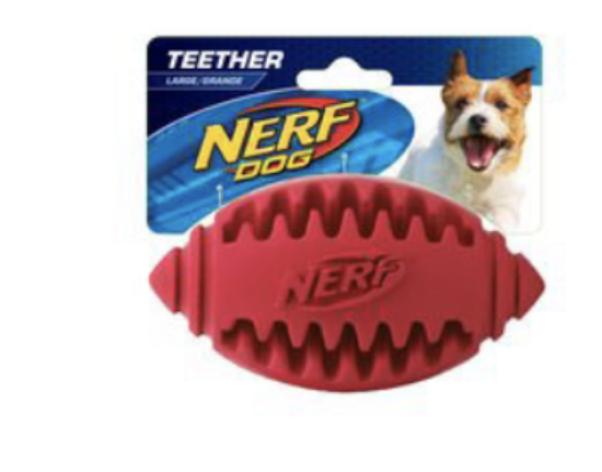 Image de NERF DOG Ballon Oval 5 Large Teether Football