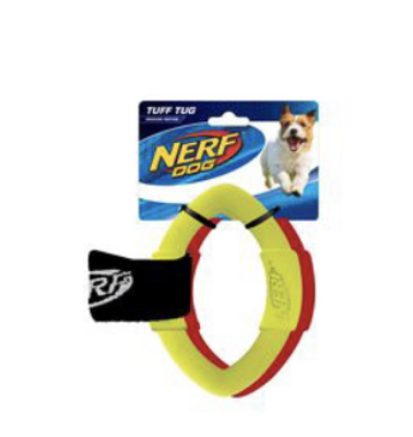 NERF DOG 2 Anneaux 13 Medium 2 Rings Strap Tug
