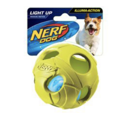 Image de NERF DOG Balle Lumineuse 3.5 Medium Led Bash Ball