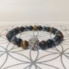 Bracelet triple protection Hématite, Obsidienne Œil céleste et Œil de tigre