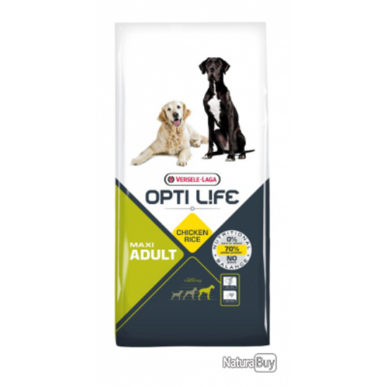 Image de OptiLife Adult Maxi Poulet 12.5Kgs