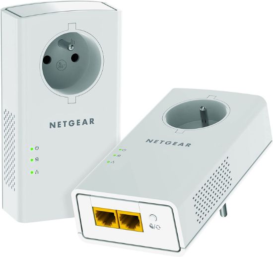 Image de Pack 2 Adaptateurs CPL2000 avec Prise 2 Ports Gigabit Ethernet