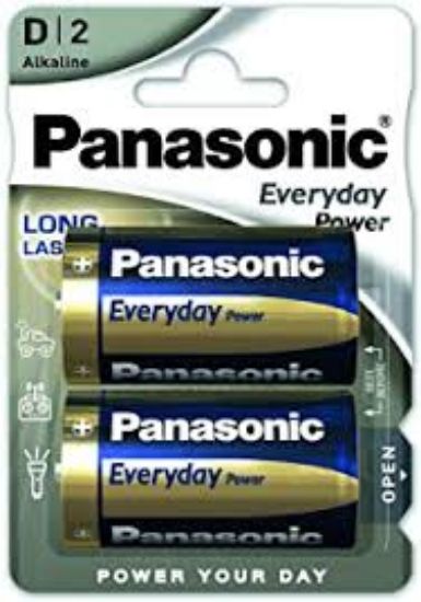 Picture of Piles D  PANASONIC LR20PPG/2BP - Lot de 2 piles LR20