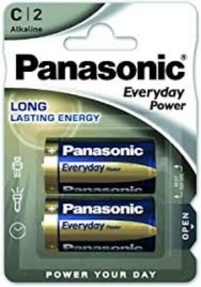 Image de Piles C PANASONIC LR14PPG/2BP - Lot de 2 piles LR14